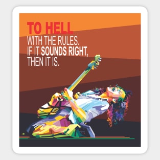 Guitarist Quotes Sticker